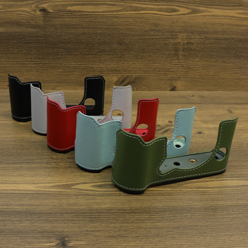 XT50 PU Camera Half Case Body Base Synthetic Leather Bag Protector as Tripod Quick Plate for Fujifil