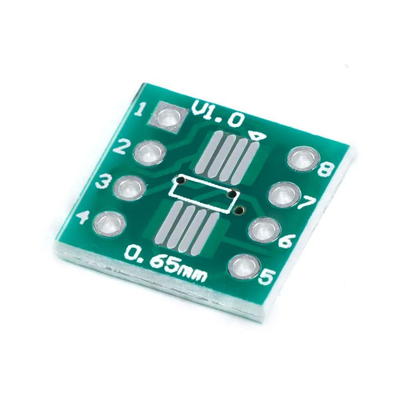 10pcs SMD ถึง DIP Pin อะแดปเตอร์ TSSOP8 SSOP8 SOP8 to DIP8 PCB SOP-8 SOP Transfer Board IC Test แผ่น 2.54 มม.0.65 มม.1.27 มม.Pitch - รูปที่ 2