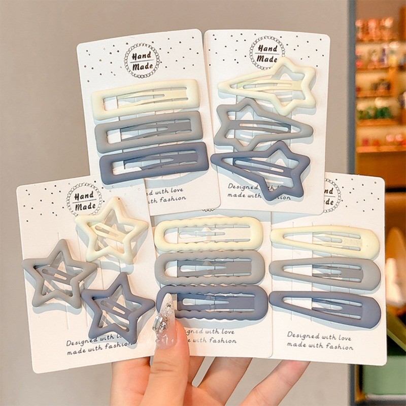 3ชิ้นชุดกิ๊บติดผมดาวแฟชั่นเกาหลีใหม่น่ารักกิ๊บติดผมหน้าม้าคลิปด้านข้างคลิปหน้าม้ากิ๊บกิ๊บเครื่องประดับผม - รูปที่ 4