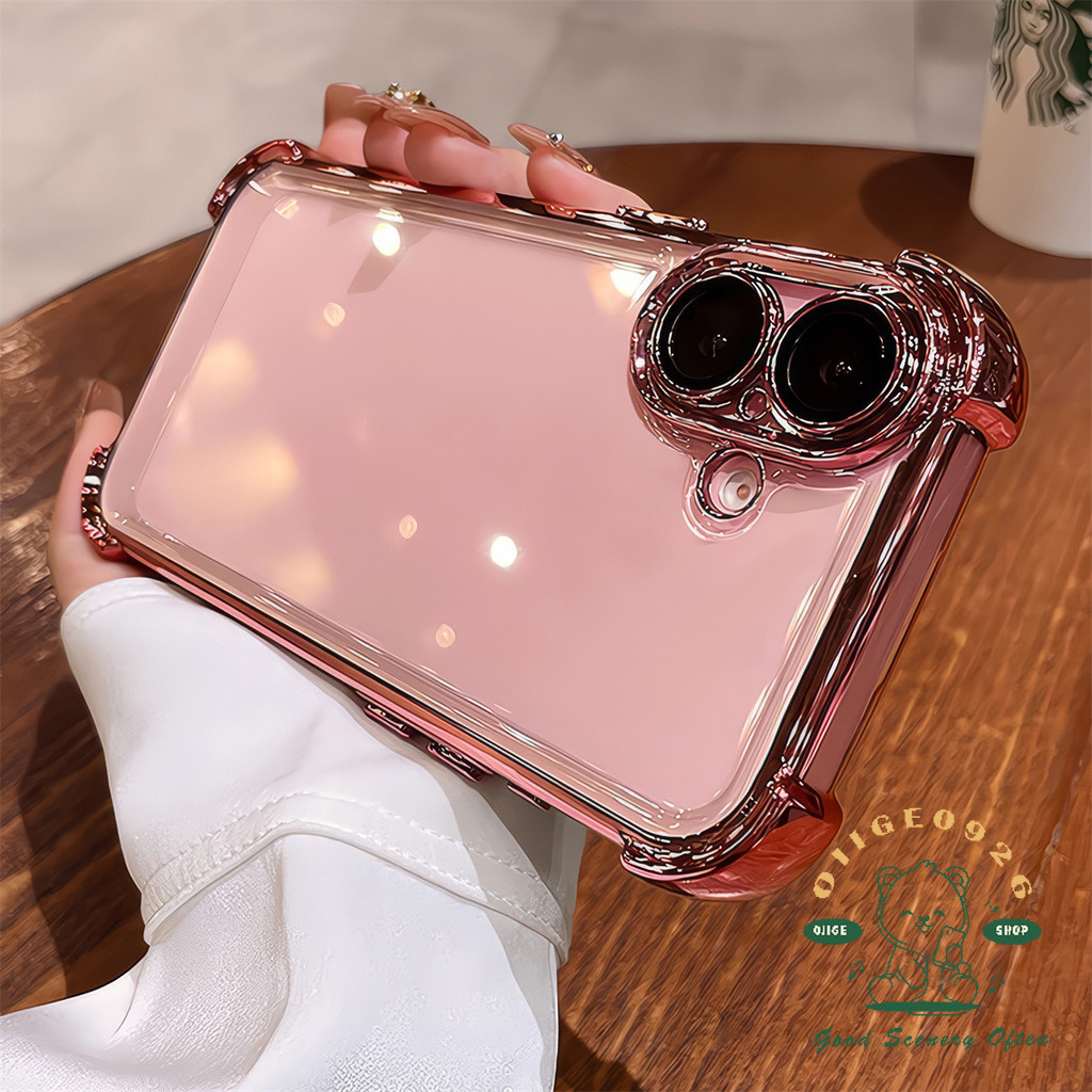 สี่มุมถุงลมนิรภัยป้องกันการล่มสลายเคสโทรศัพท์ iphone16 Pro Max 15 14 13 12 11 เคสสําหรับ iPhone XR/XS เคสซิลิโคนนิ่ม TPU กันกระแทก