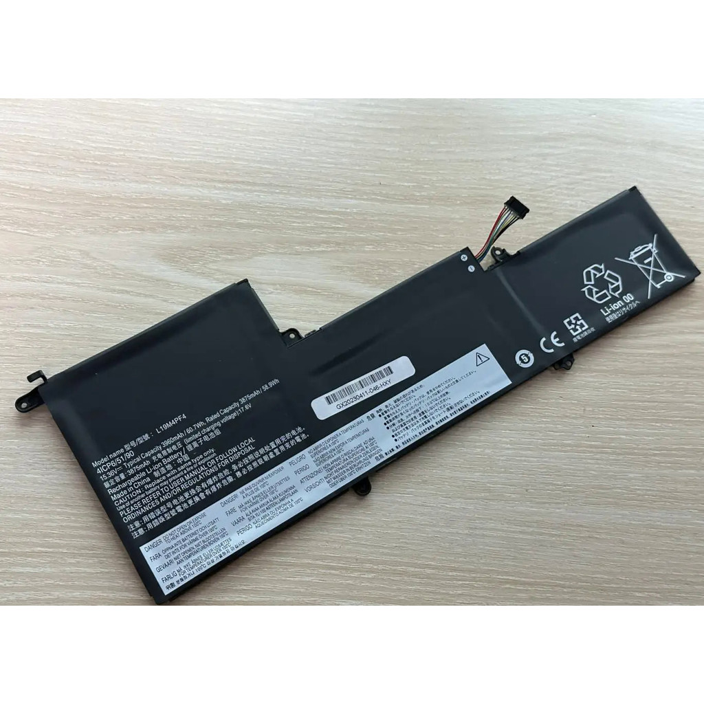 L19M4PF4 L19D4PF4 L19C4PF4 5B10W65297 แบตเตอรี่แล็ปท็อป For Lenovo Ideapad Yoga Slim 7-14IIL05 7-14A