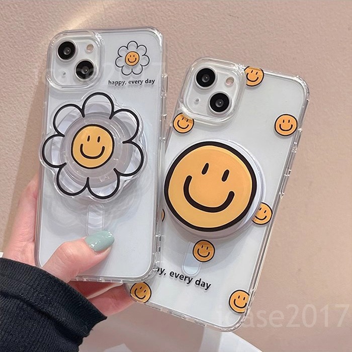 เคสโทรศัพท์ขายึดแม่เหล็กดอกทานตะวัน Samsung S24 Ultra S24+S23+S22+S21+Note20 S23 FE ป้องกัน