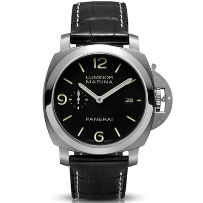 Panerai LUMINOR Series 44 มม.นาฬิกากลไกอัตโนมัติผู้ชายนาฬิกาข้อมือแท้ PAM00312