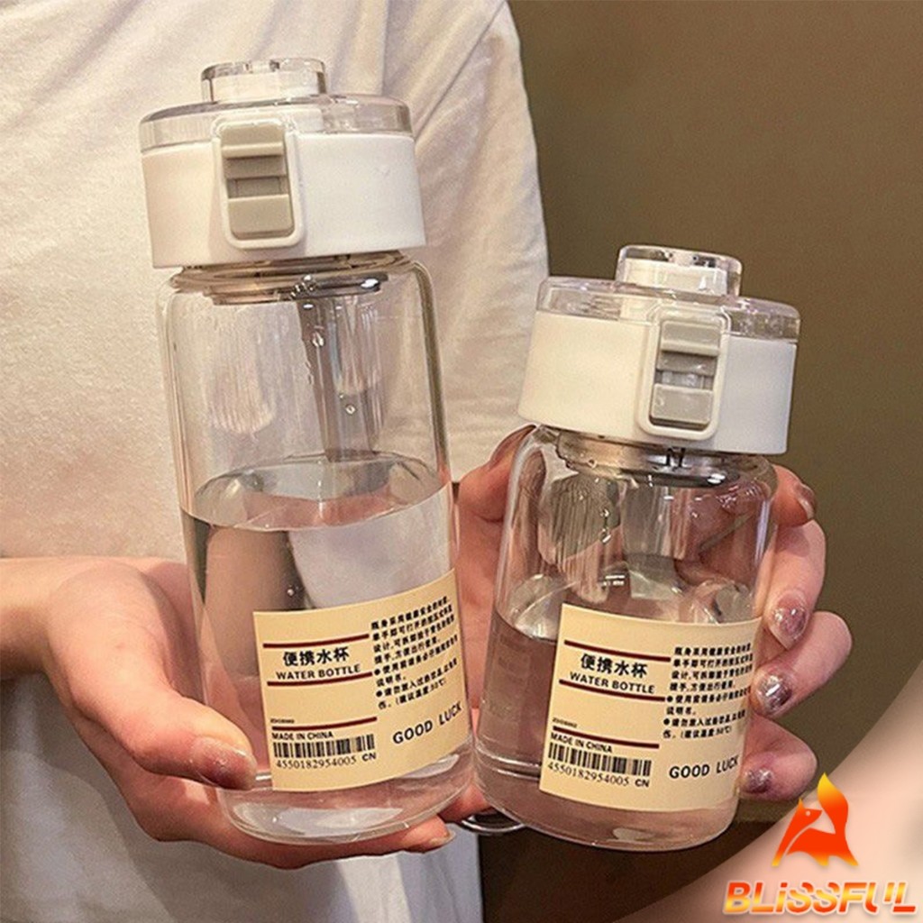 B.F กระบอกน้ำแบบใส 350ml 550ml ขวดน้ำพลาสติกพกพา มีตะแกรงรองถุงชา Water Bottles ราคา ถูกที่สุด โปรบีเคเค แกลเลอรีภาพที่ 7