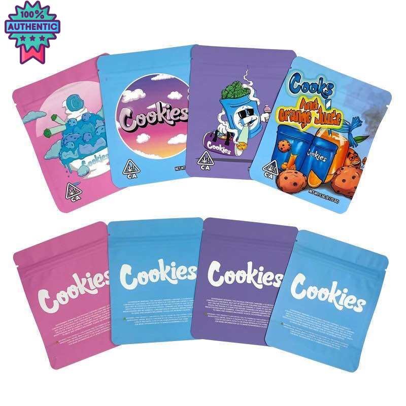 Cookies Mylar Zip Bags 3.5g, Size 10x13cm