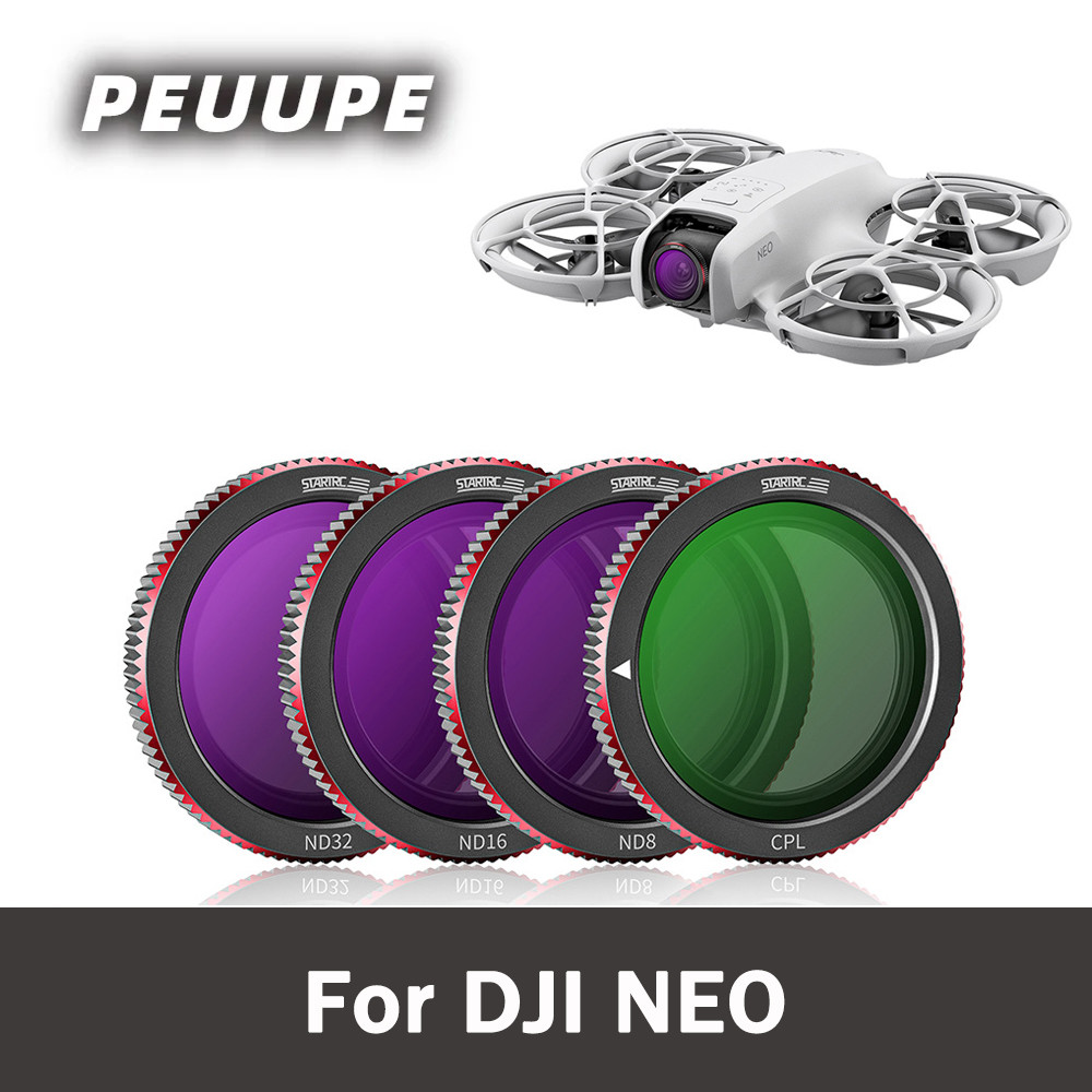 ตัวกรองเลนส์กล้องเที่ยวบินสําหรับ DJI NEO เลนส์ป้องกันรอยขีดข่วน/กันน้ํา/ชุดกรองทนน้ํามัน CPL/ND/UV ใช้งานร่วมกับ DJI NEO เลนส์กรองอุปกรณ์เสริม