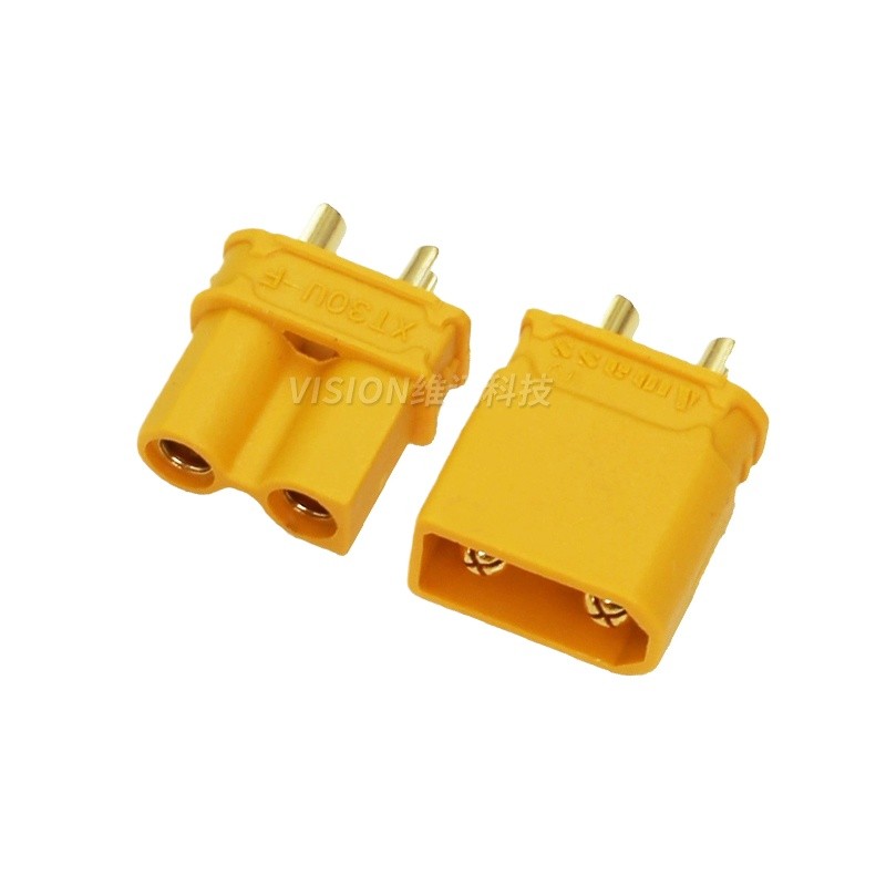 2 ชิ้น/ล็อต AMAS XT30U-M/F ปลั๊ก 2 มม. Gold-Plated ความต้านทานต่ําผ่าน Drone Connector