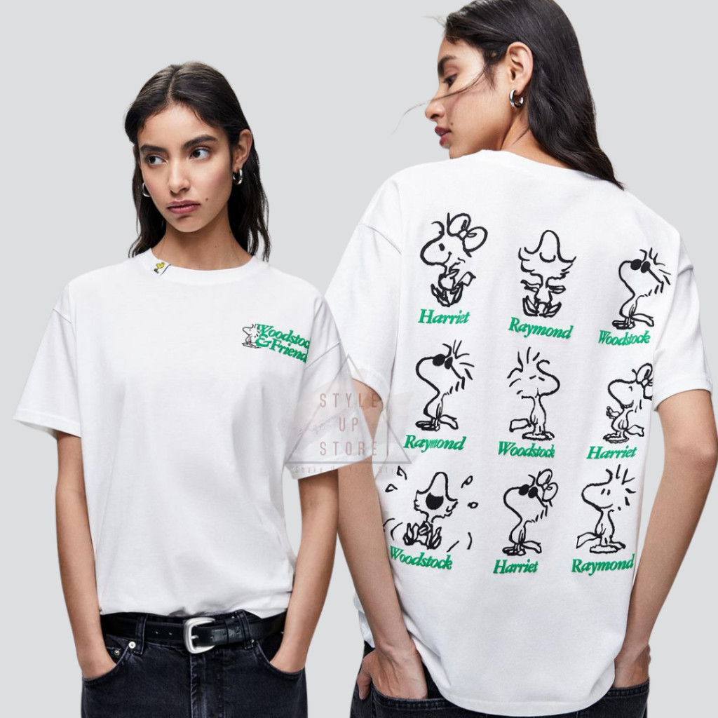 [ STYLEUPSTORE ] PB Short Sleeve Regular Fit Tshirt - เสื้อยืดผู้หญิง Snoopy