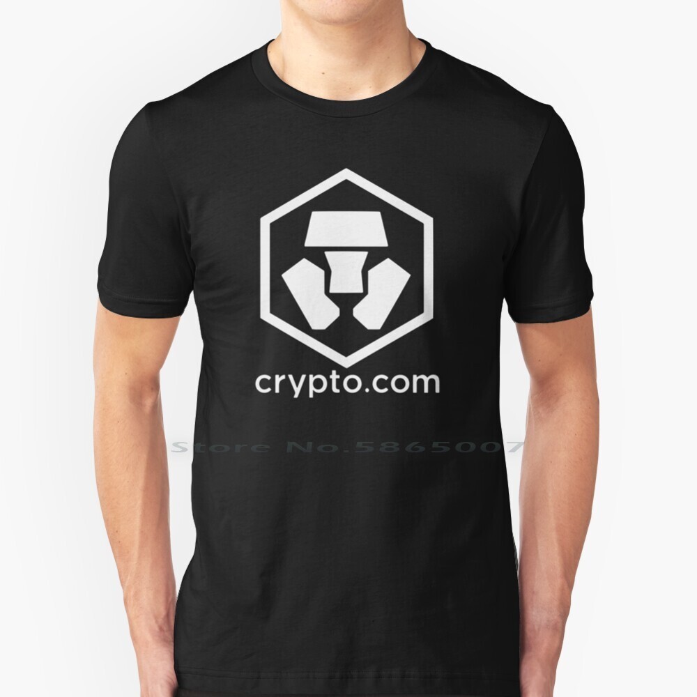 Crypto.com Coin Cryptocurrency-Crypto Com Coin Cro T Shirt ผ้าฝ้าย 100% Cryptos Cryptocurrencies Cry