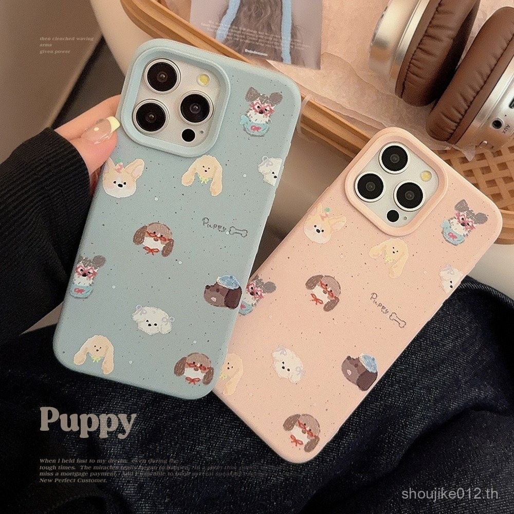 Splash Puppy Chic Modern Leather Phone Case-นวัตกรรมการออกแบบเพื่อปกป้อง iPhone ของคุณจากการตกเหมาะสำหรับ15 PRO MAX, 11, 12, 13, 14, 7plus, 8PLUS, 11pro, 13Pro, X, XR, XS MAX และรุ่นอื่นๆ wryh