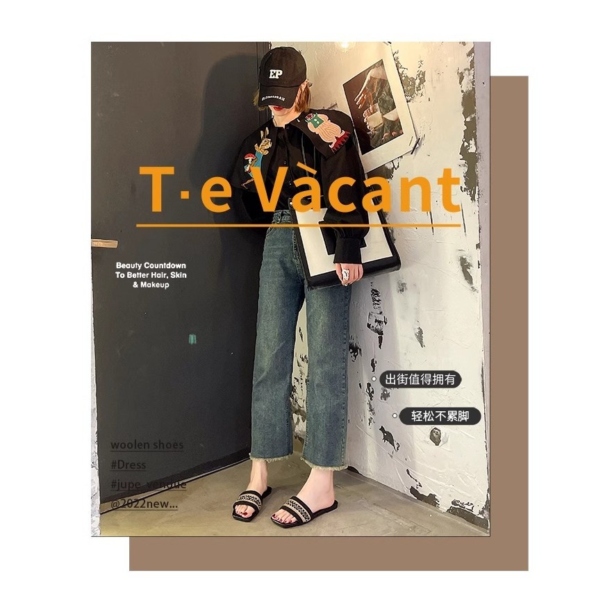 รองเท้าแตะผู้หญิงขนาดใหญ่ด้านล่างรองเท้าแตะลําลอง Flip-Flops