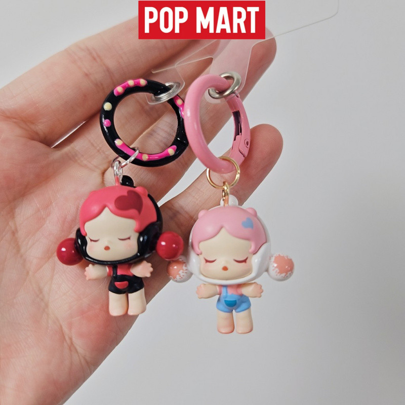 popbean Keychain Pendant Pop Bean sp molly crybaby labubu Pendant Hanging Bag, Cartoon Bag Accessories Kawaii Key Chain
