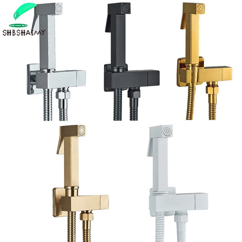 Brass Bidet Faucet Single Cold Water Tap Handheld Bidet Spray Shower Set Toilet Shattaf Sprayer Douc