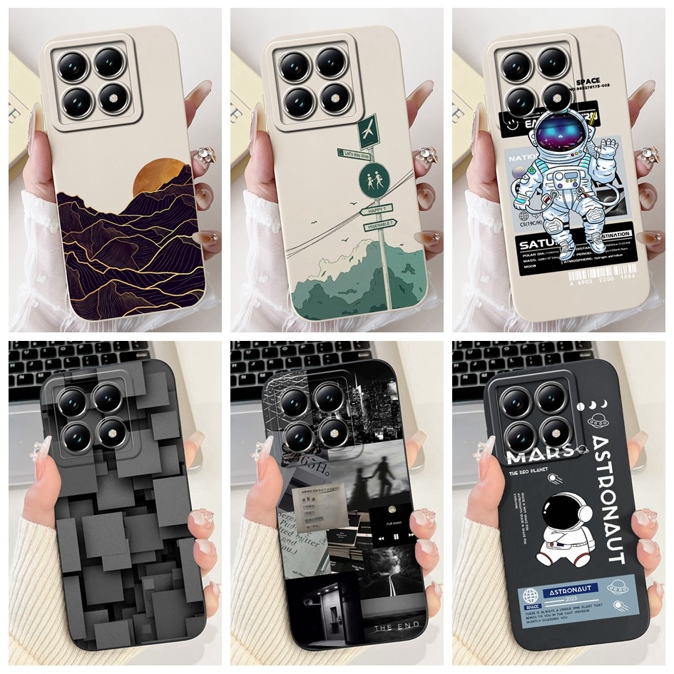 ปลอกกันกระแทกสําหรับxiaomi 14T 5G 2024 กรณีน่ารักนักบินอวกาศซิลิโคนนุ่มปกหลังสําหรับXiaomi 14T Pro 5G Mi14Tกรณี