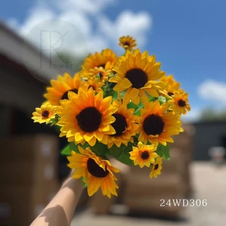 ทานตะวัน7ก้าน ดอกไม้ประดิษฐ์ เสมือนจริง พร้อมส่งจากไทย