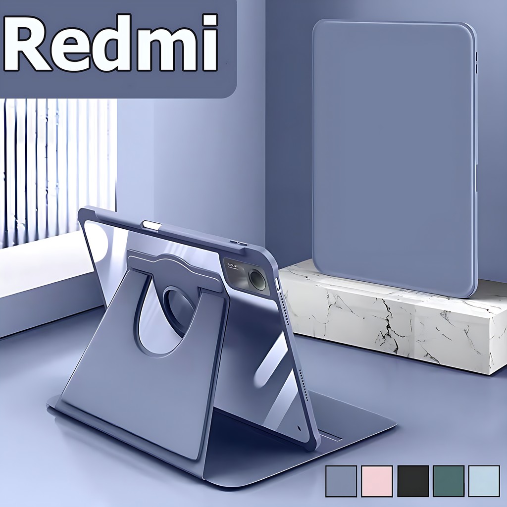 เคส Redmi Pad SE 11นิ้ว  /Redmi Pad 10.61 /Case Redmi Pad pro 12.1 การหมุน 360° มาพร้อมถาดใส่ปากกา M