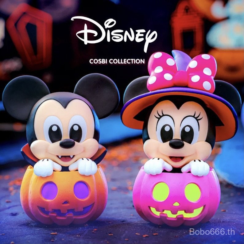 ของแท้ Hot Toys Disney Mickey Mouse and Friends Pumpkin Series Blind Box ของขวัญวันฮาโลวีน Stitch