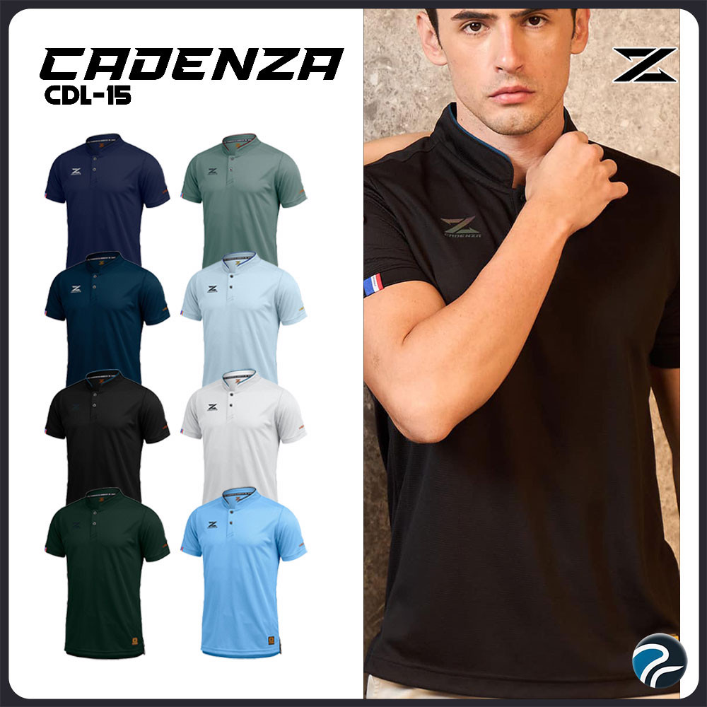 ถูกชัวร์ไม่มั่วนิ่ม เสื้อโปโลคาเดนซ่า(คอจีน) CADENZA POLO รหัส CDL-15 MANDARIN COLLAR แท้100%