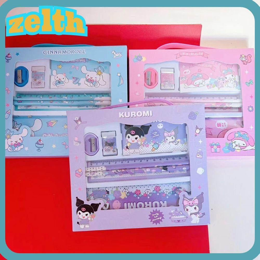 ชุดของขวัญเครื่องเขียน ZELTH, ชุดเครื่องเขียน Kuromi เครื่องเขียนสร้างสรรค์, อุปกรณ์การเรียนน่ารัก Goodies