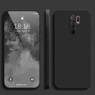เคส Redmi 9 ,สีทึบ เรดมี่ 9 เคสป้องกันซิลิโคนป้องกันการตกสีพื้นเรียบง่าย ยัง YT