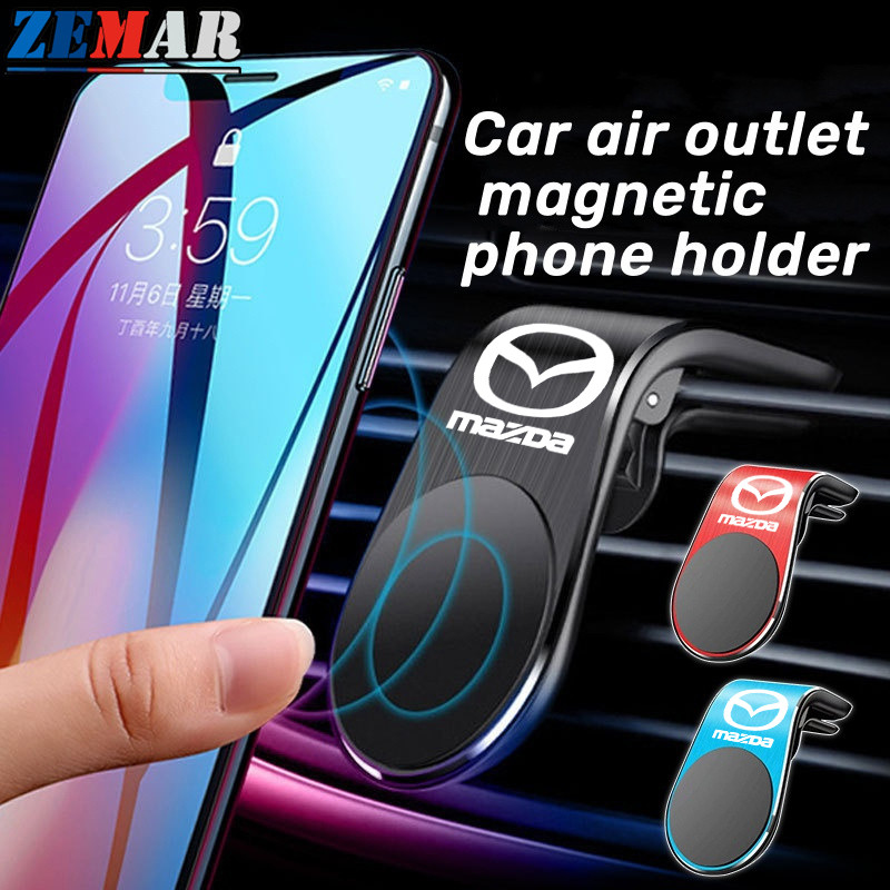 Mazda รถวงเล็บแม่เหล็กโทรศัพท์มือถือ Air Outlet ที่วางโทรศัพท์นําทาง Anti-Slip Bracket สําหรับ Mazda