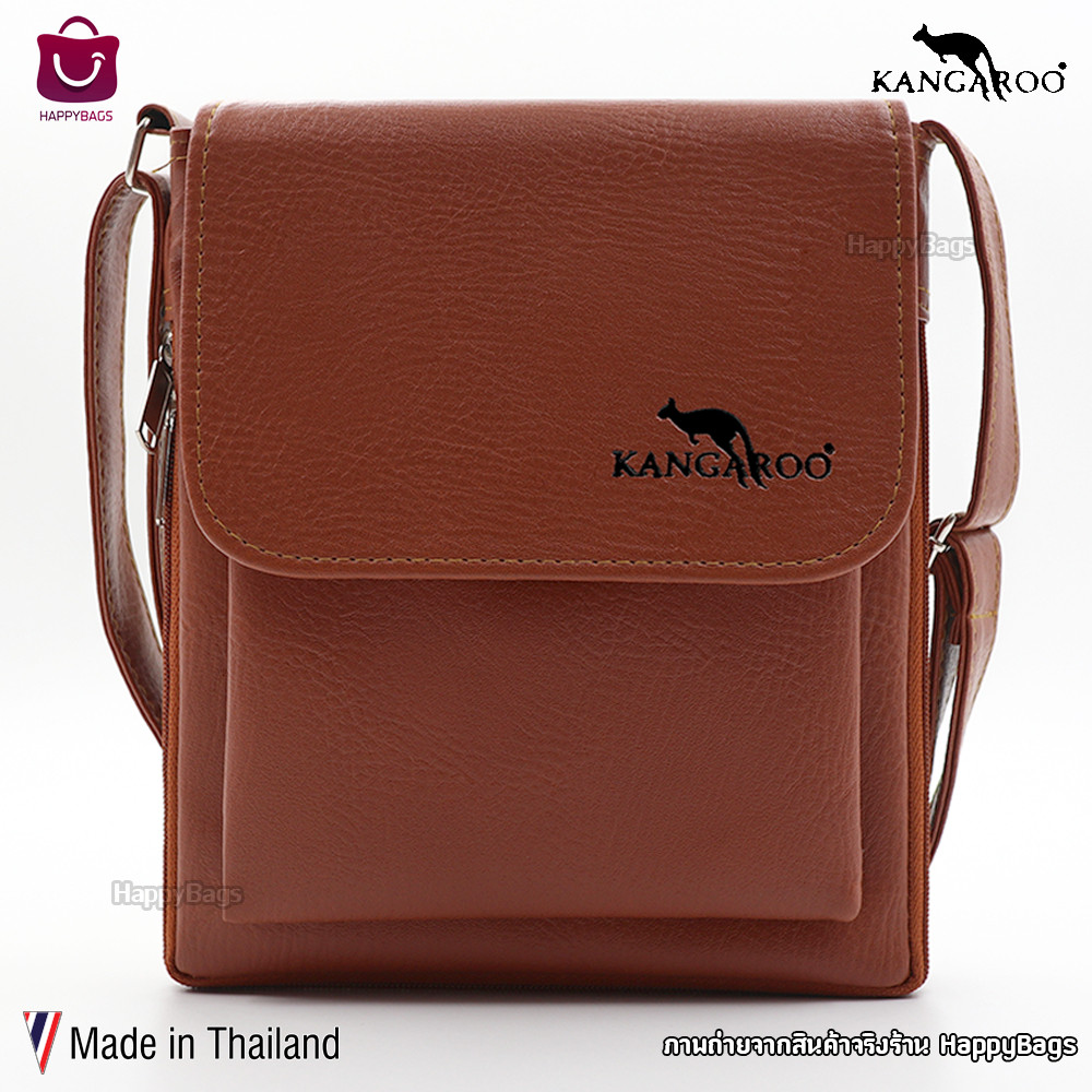 กระเป๋าสะพายข้างผู้ชาย จิงโจ้ Kangaroo แท้ ทรงSlim
