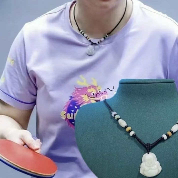 Champion สีดํา High-End เชือกถักจี้เชือกสร้อยคอเชือกปรับจี้หยกเชือก LF10.12