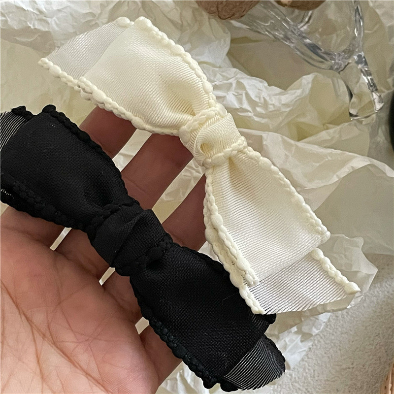 กิ๊บติดผมหน้าผาก โบว์ เจ้าหญิงเกาหลี น่ารัก ย้อนยุค เครื่องประดับผม สําหรับผู้หญิง - รูปที่ 2