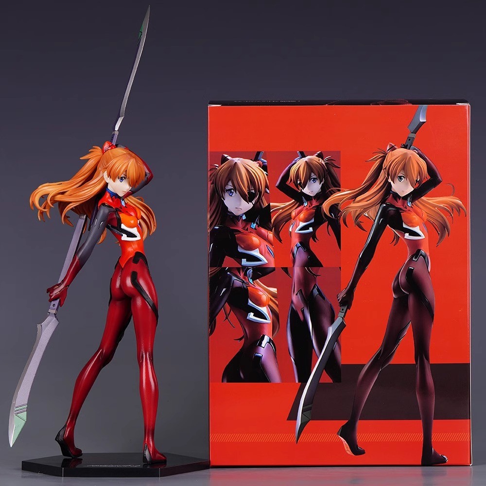 สถานที่ท้องถิ่น 40 ซม.Asuka Langley Soryu EVA New Century Evangelion คอสเพลย์ Action Figure รุ่น Q ต