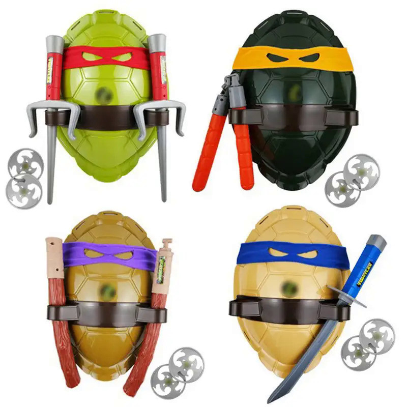 Anime Figure Ninja Turtles Movie Fantasy Armor Toy Weapon Leo Raph Mikey Don Cosplay Shell Props Cre