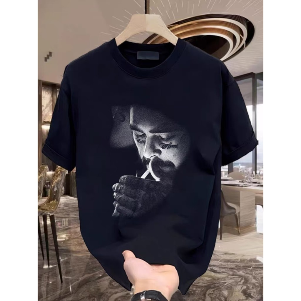 (จัดส่งตลอด 24 ชั่วโมง)Fanfei  เสื้อยืด oversize unisex สกรีนหน้าหลัง ลาย  ผ้าคอตตอน100% ใส่สบาย แนวสตรีท ฮิปฮอป