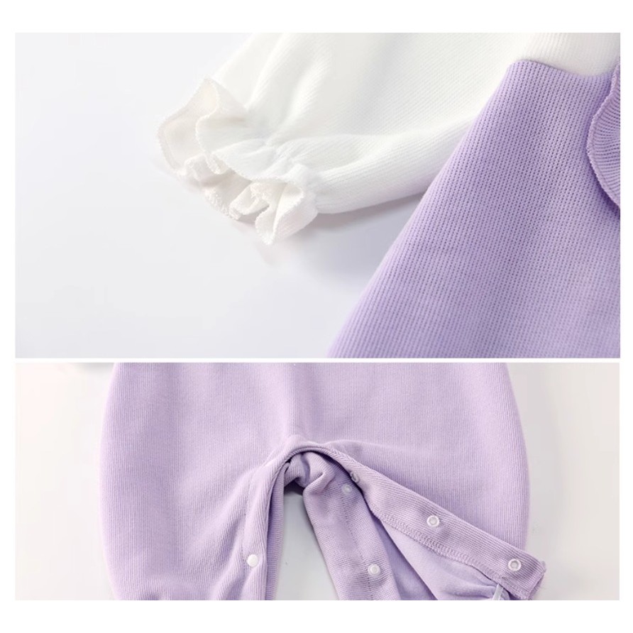 ฤดูใบไม้ร่วงใหม่เสื้อผ้าเด็กหญิงบอดี้สูทแขนยาว 0-28 เดือนเด็ก ระดับ ก ฤดูใบไม้ผลิน่ารักสุดน่ารักสไตล์เจ้าหญิงดอกไม้ ชุดรอมเปอร์ สไตล์เกาหลี - รูปที่ 6