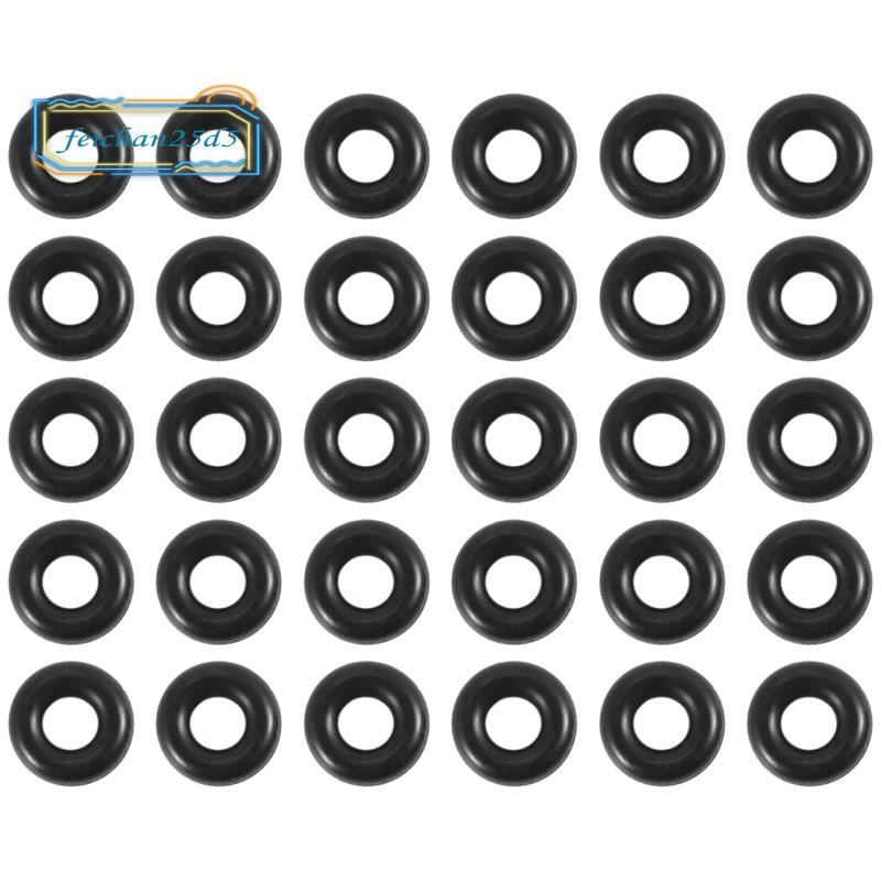 30 ชิ้น 2.5 มิลลิเมตร x 6.5 มิลลิเมตร x 2 มิลลิเมตรยาง โอ แหวนสําหรับตกปลาหนอน