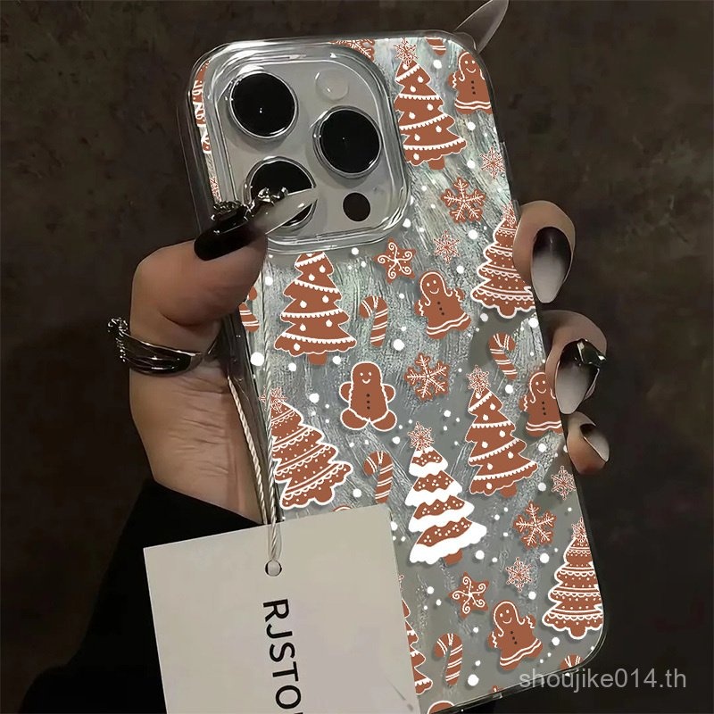 ต้นคริสต์มาสตุ๊กตาหิมะเคสโทรศัพท์มือถือ iphone15/14PROMAX สำหรับแอปเปิ้ล13/12/11รวมทุกอย่าง xs/xr/X นุ่ม fzeq
