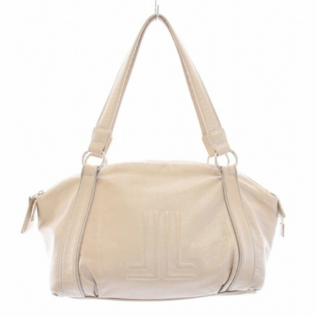 Lanvin กระเป๋าถือ tote bag logo beige ส่งตรงจากญี่ปุ่น มือสอง
