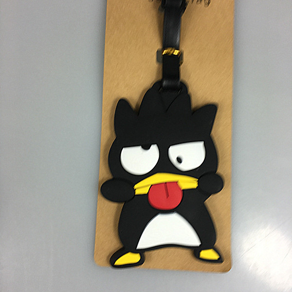 Pochacco อุปกรณ์เสริมการเดินทางแท็กกระเป๋าเดินทางการ์ตูน Kuromi Cinnamoroll Hangyodon PVC กระเป๋าเดินทาง Baggage Boarding แท็กป้ายแบบพกพา