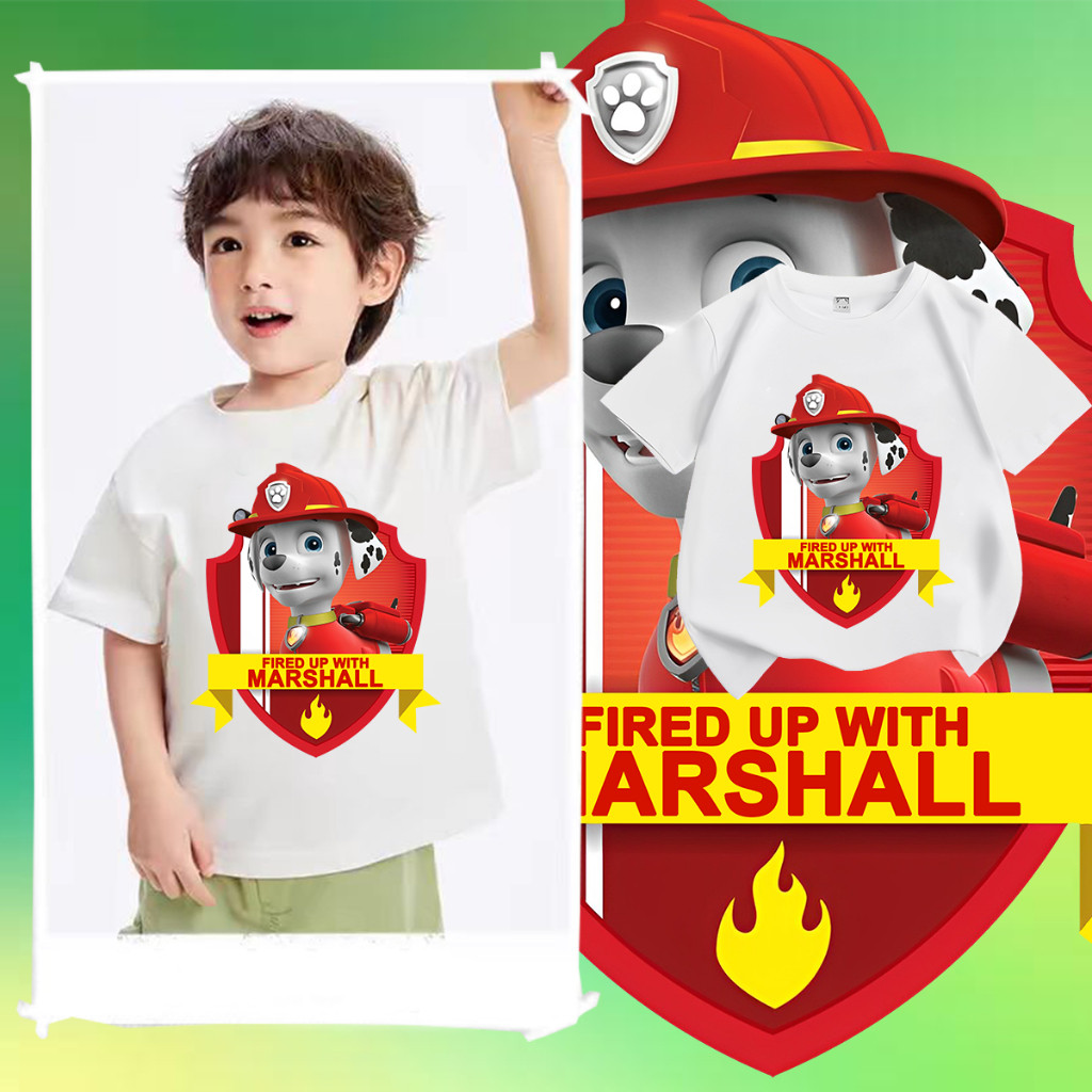 🎃🎃happy halloween!! เสื้อยืดเด็ก paw patrol เสื้อผ้าเด็กแฟชั่น เสื้อยืดเด็กโต  Paw Patrol Children's