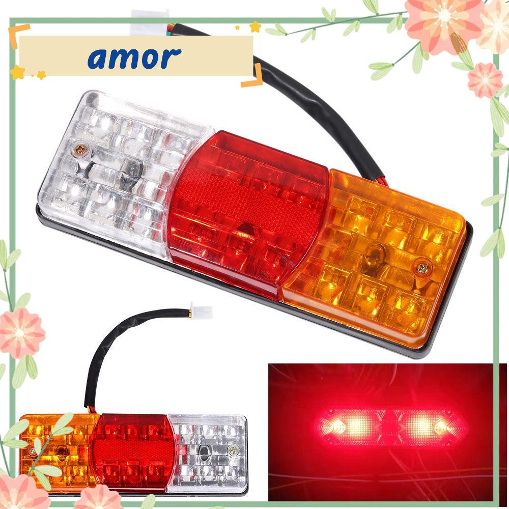 Amor12 E-bike ไฟท้าย 12V/48V/60V ความปลอดภัยคําเตือน Night Lighting Refitting อุปกรณ์เสริม