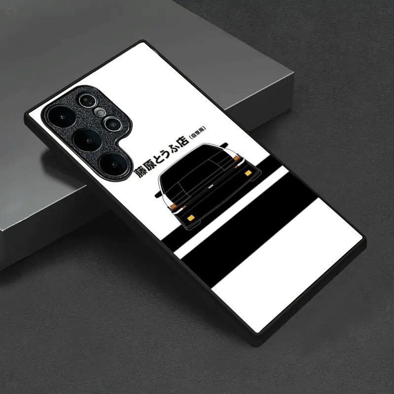 Initial D AE86 2 ออกแบบเคสโทรศัพท์สําหรับ Samsung Galaxy S20 S21 S22 S23 S24 S25 Ultra Plus S23FE S24FE A53 A54 A55 A34 A33 หรูหรากระจกนิรภัย - รูปที่ 3