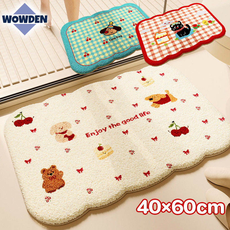 พร้อมส่ง พรมปูพื้น พรมเช็ดเท้า 40×60cm ลายการ์ตูน ห้องน้ำ ทำความสะอาดง่าย และกันลื่น ตกแต่งห้อง