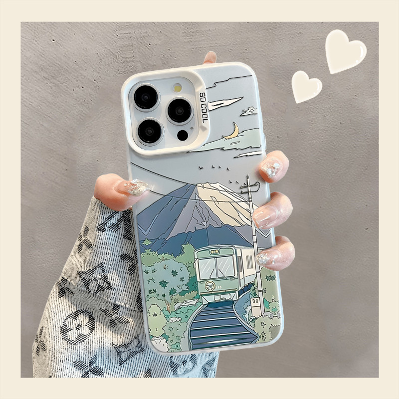 Mountain View Train สําหรับ Vivo Y17 Y12 Y12S Y30 Y7S Y50 Y100 S10 S10E V23E V23 V25 V27 V29 X60 X70