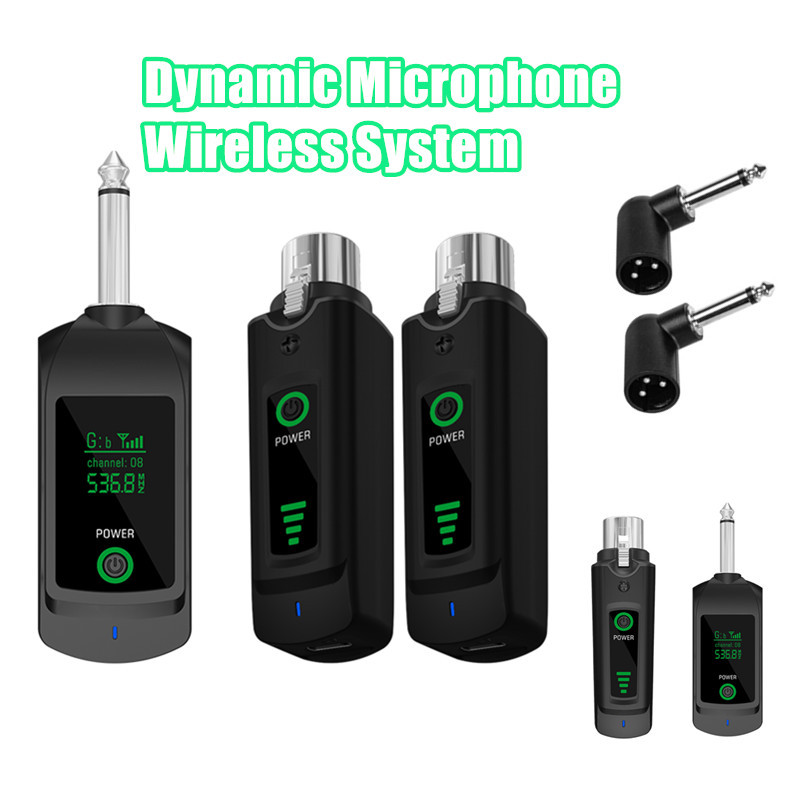 ระบบไมโครโฟนไร้สาย 2.4Ghz เครื่องส่งสัญญาณ XLR และตัวรับสัญญาณสําหรับระบบผสมไมโครโฟนแบบไดนามิก PA
