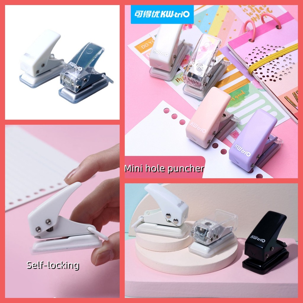 KW-TRIO 92A0 เครื่องป้อนข้อมูลขนาดเล็กรูเดียว/8 แผ่นความจุ/รู 6 มม./เครื่องเจาะรูแบบหลวม