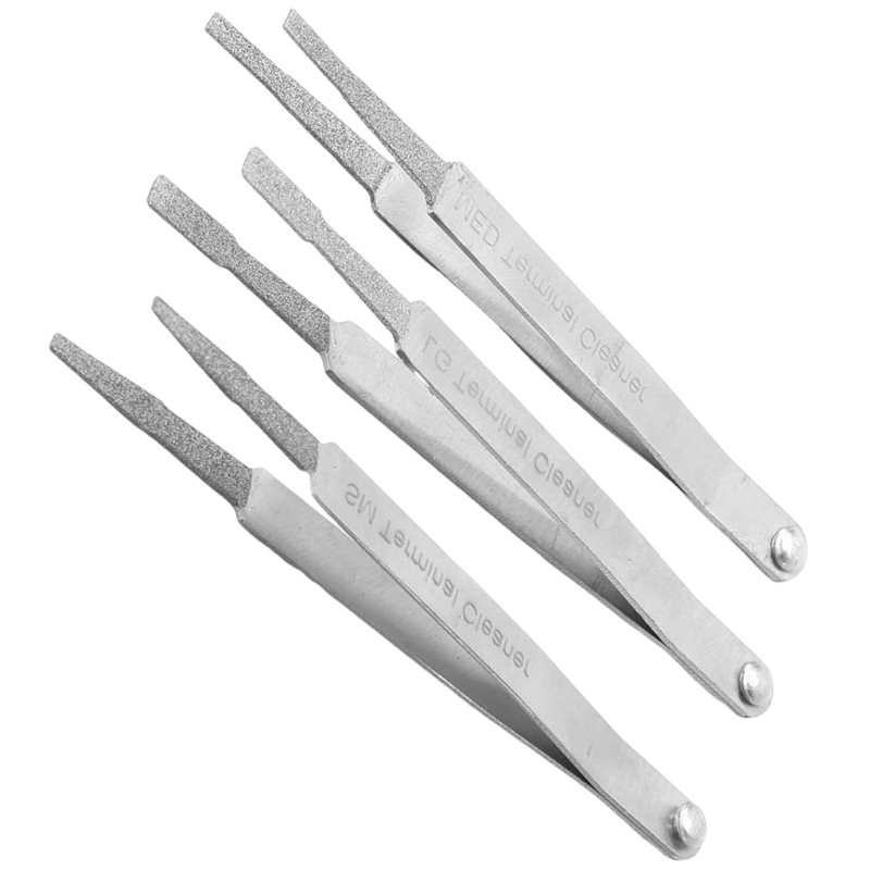 Moon 3 ชิ้นไฟฟ้าทําความสะอาดสําหรับไฟฟ้า Spade Pin Connector Terminal ทําความสะอาดเครื่องมือ