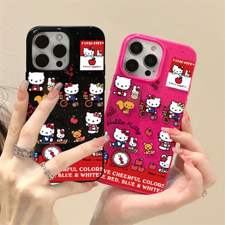 เคสไอโฟน เคสซิลิโคน เคสสำหรับไอโฟนทุกรุ่น ลายคิตตี้  IP7P/8P IPX/XS XS Max IP11-16 ธรรมดา IP11-16 Pro/Pro max #047195