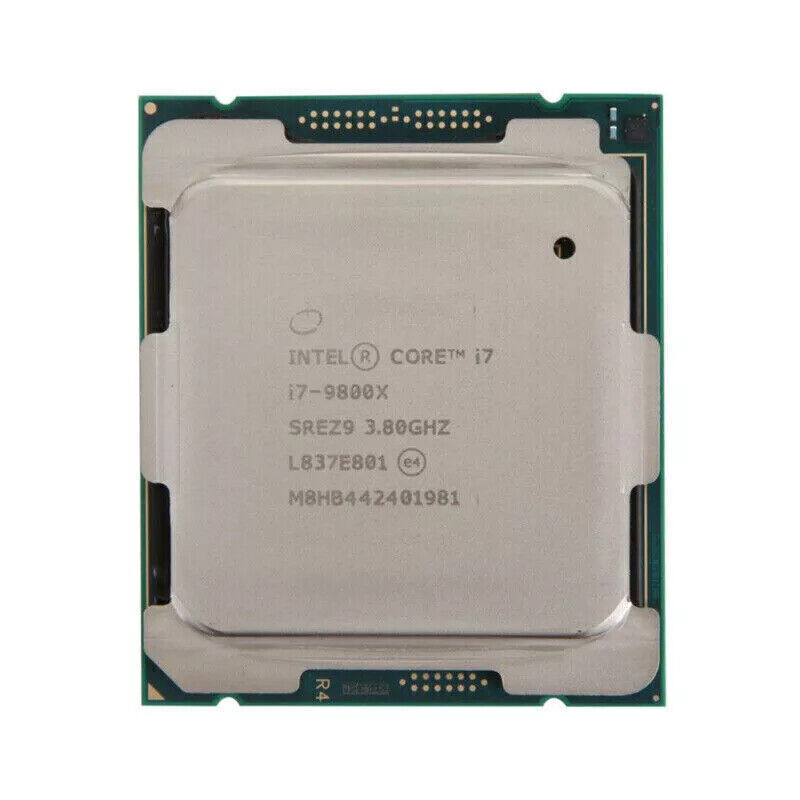 INTEL CORE i7-9800X CPU โปรเซสเซอร์ 3.80GHz 8 แกน 16 เกลียวซ็อกเก็ต LGA 2066 CPU