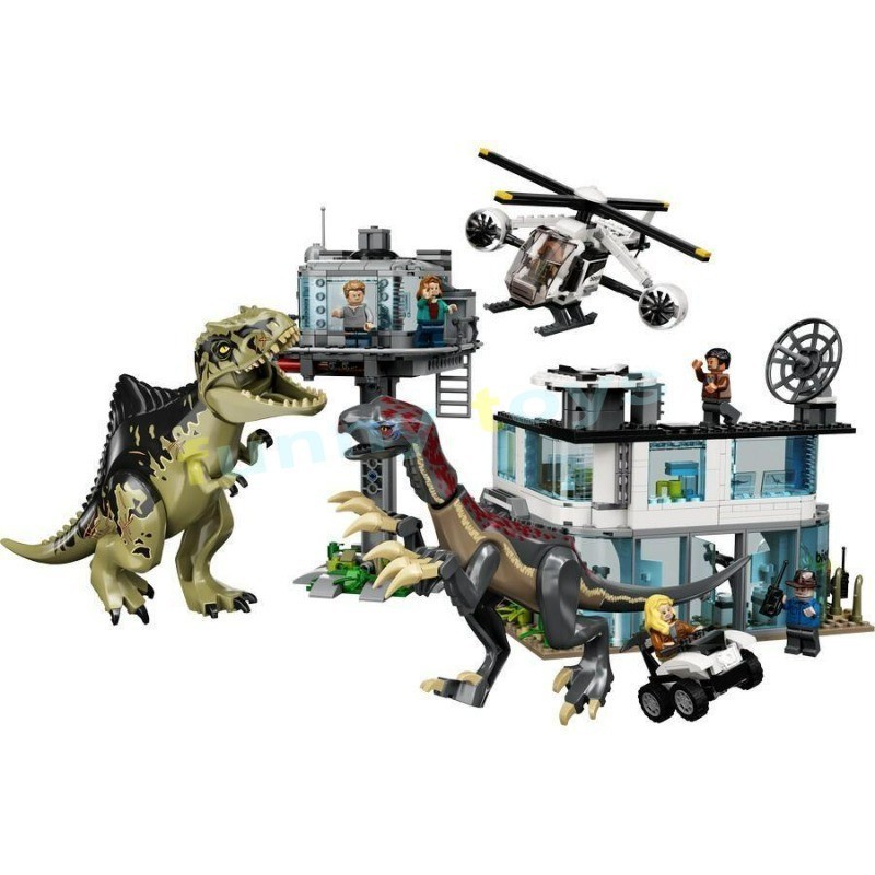 Jurassic World legoseries 76949 Dragon and Beast Dragon Attack Blocks ประกอบบล็อกเด็กการศึกษาของเล่น