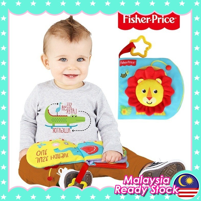 Fisher Price Baby Early Learning Lion Animal Cloth Book / Animal Cloth Book / Baby Toy