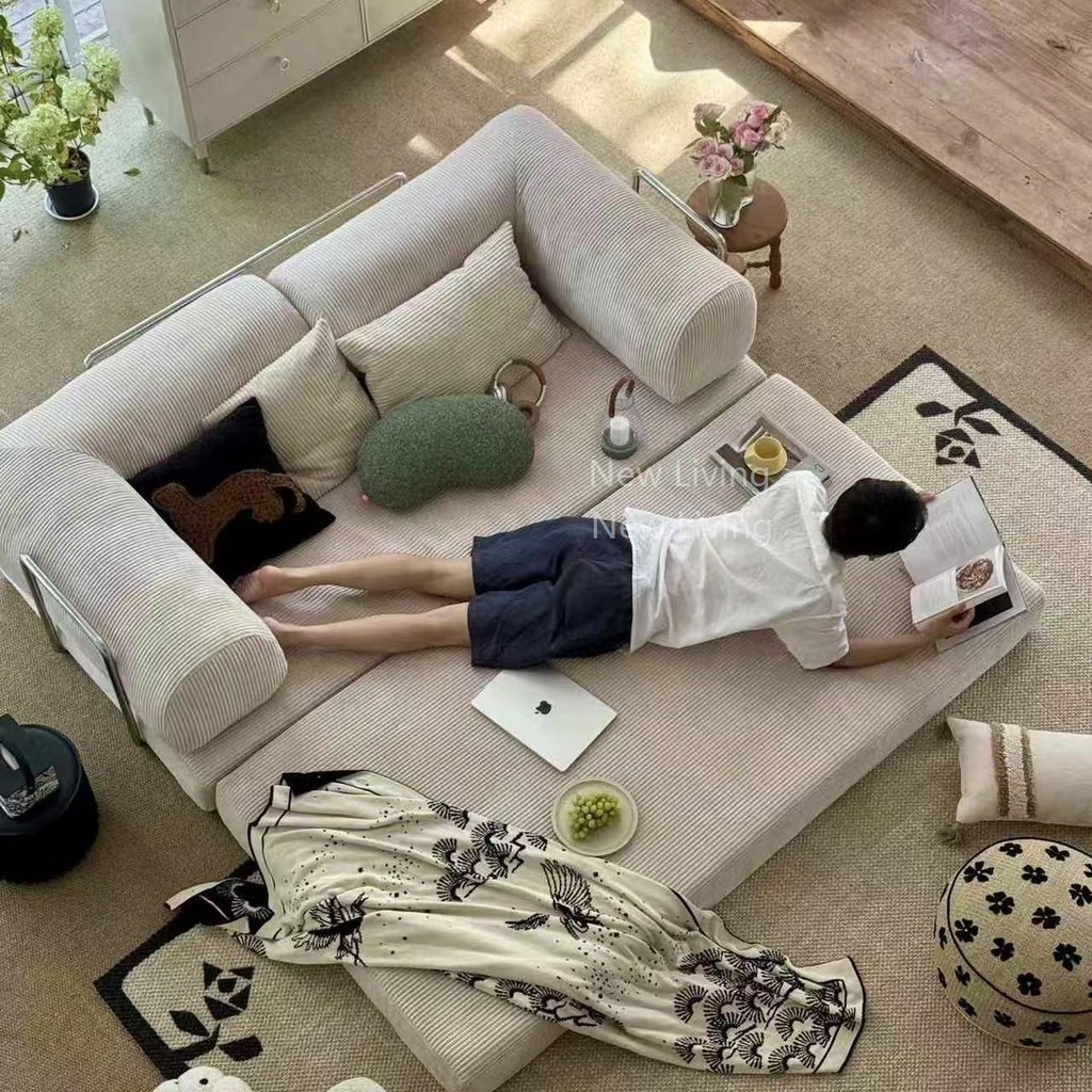 ApeHome บีบอัดโซฟาเสื่อทาทามิมัลติฟังก์ชั่ห้องนอนที่เรียบง่ายฟองน้ํา Teddy sofa