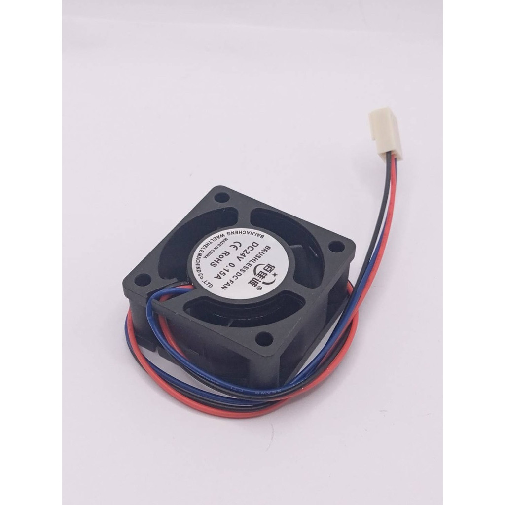 พัดลม 24v พัดลมเครื่องจักร พัดลม 40*40*20 24v BRUSHLESS DC FAN DC24V 0.15A รุ่นลูกปืนอย่างดี สินค้าถ่ายจากงานจริง